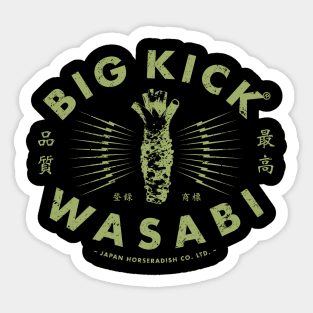 Big Kick Wasabi by © Buck Tee Originals Sticker